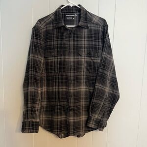 Wolverine, long sleeve‎ button-down plaid flannel size M
